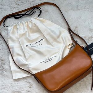 Kate Spade Brown Leather Shoulder Bag Retail Store